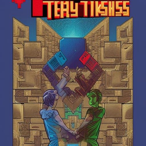 Tetris AR in Comic Book Art Style