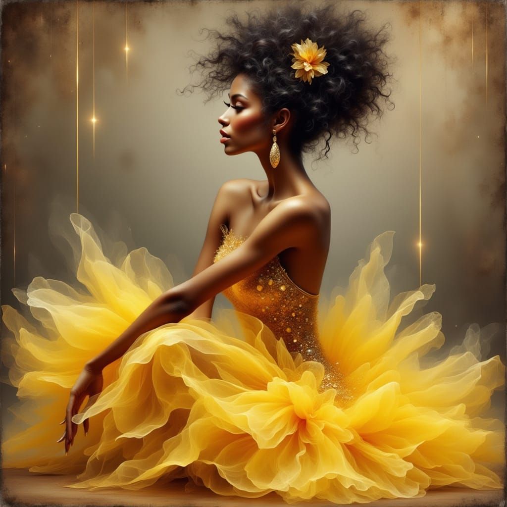 Paris Opera Ballerina in Afro-American Style