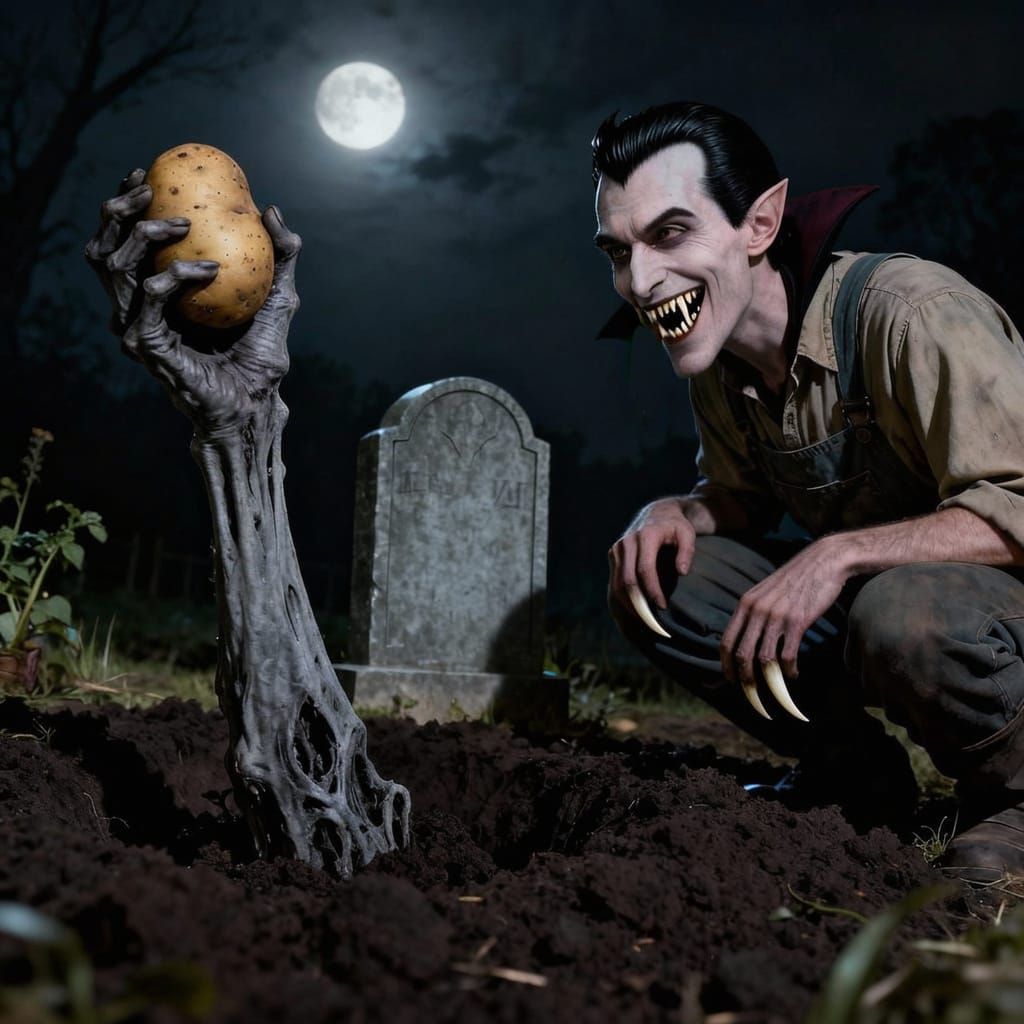 AI Generated Image of Potato