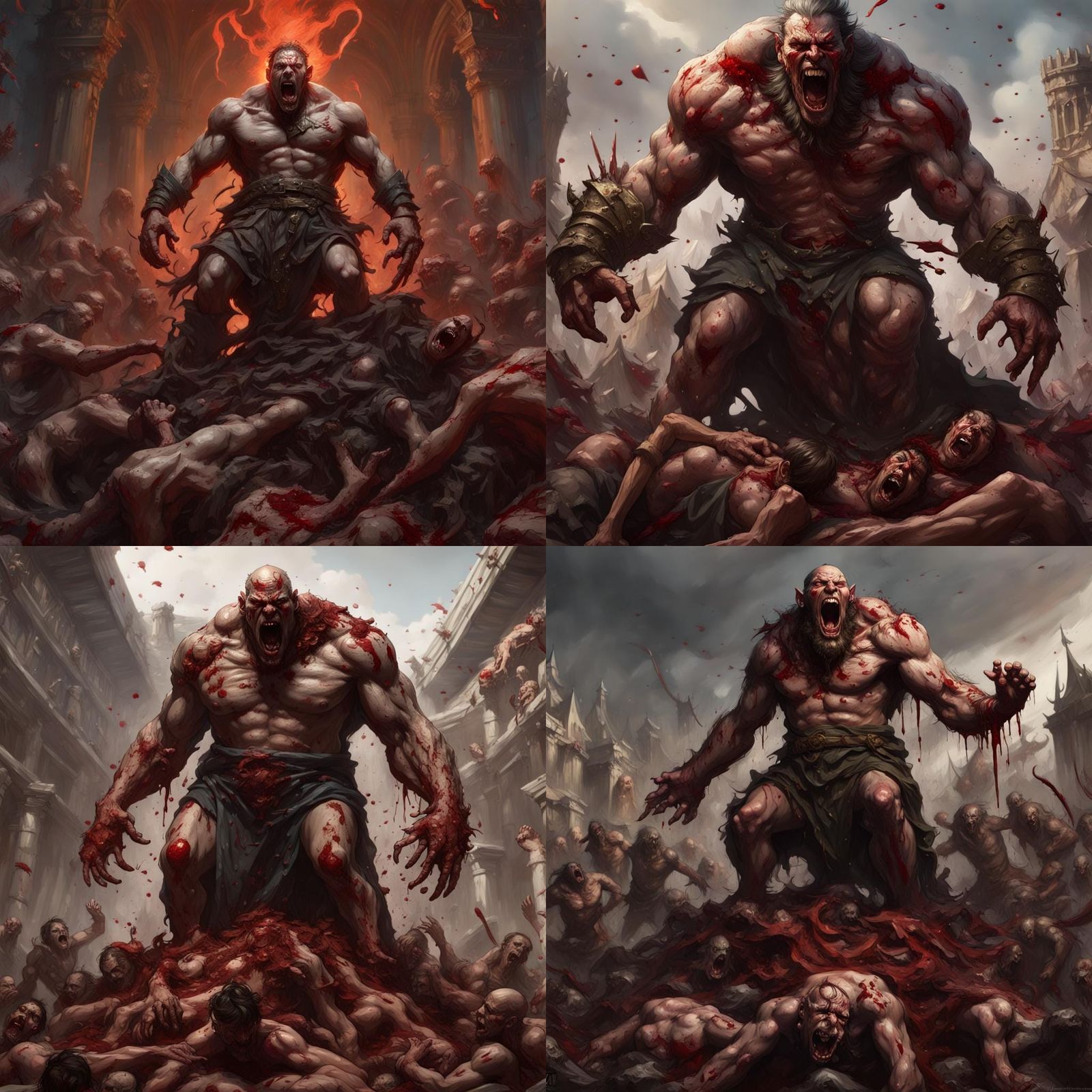 Goliath of Carnage: Dark Fantasy Concept Art