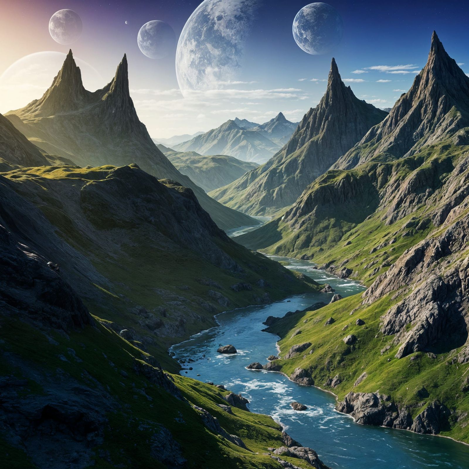 Realistic Landscape of an Unknown Planet