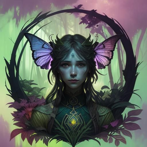 Monsters and Fairies in Ethereal Jungle Fantasy