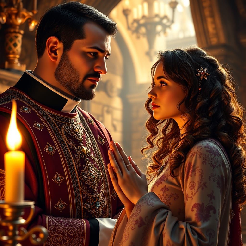 Ethereal Encounter in a Castle Realm