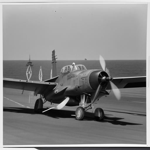 Vintage Aircraft Carrier Landing: Horror Photograph