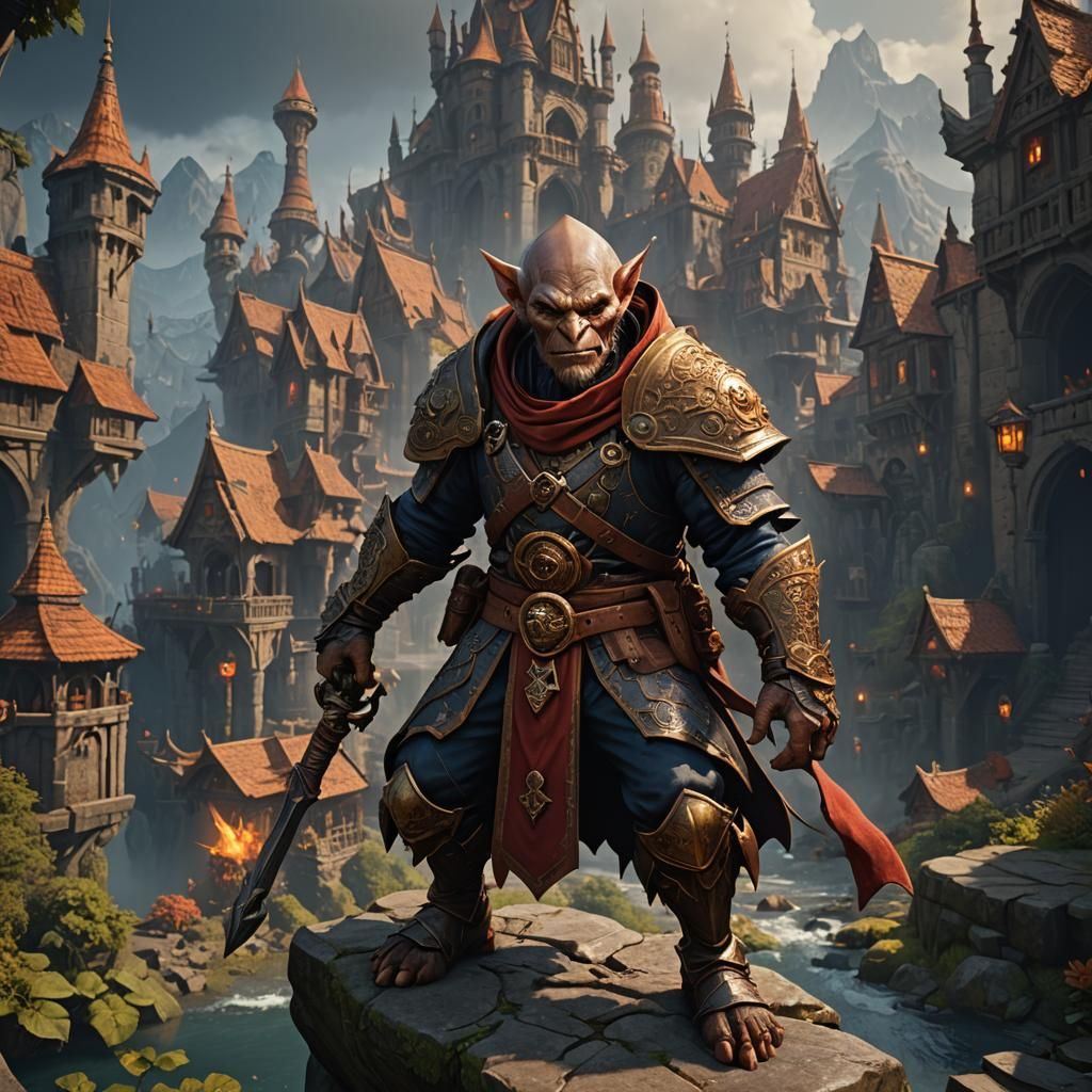 Hobgoblin Monk Fantasy Concept Art