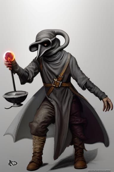 Halfling Plague Doctor in Photorealistic Style