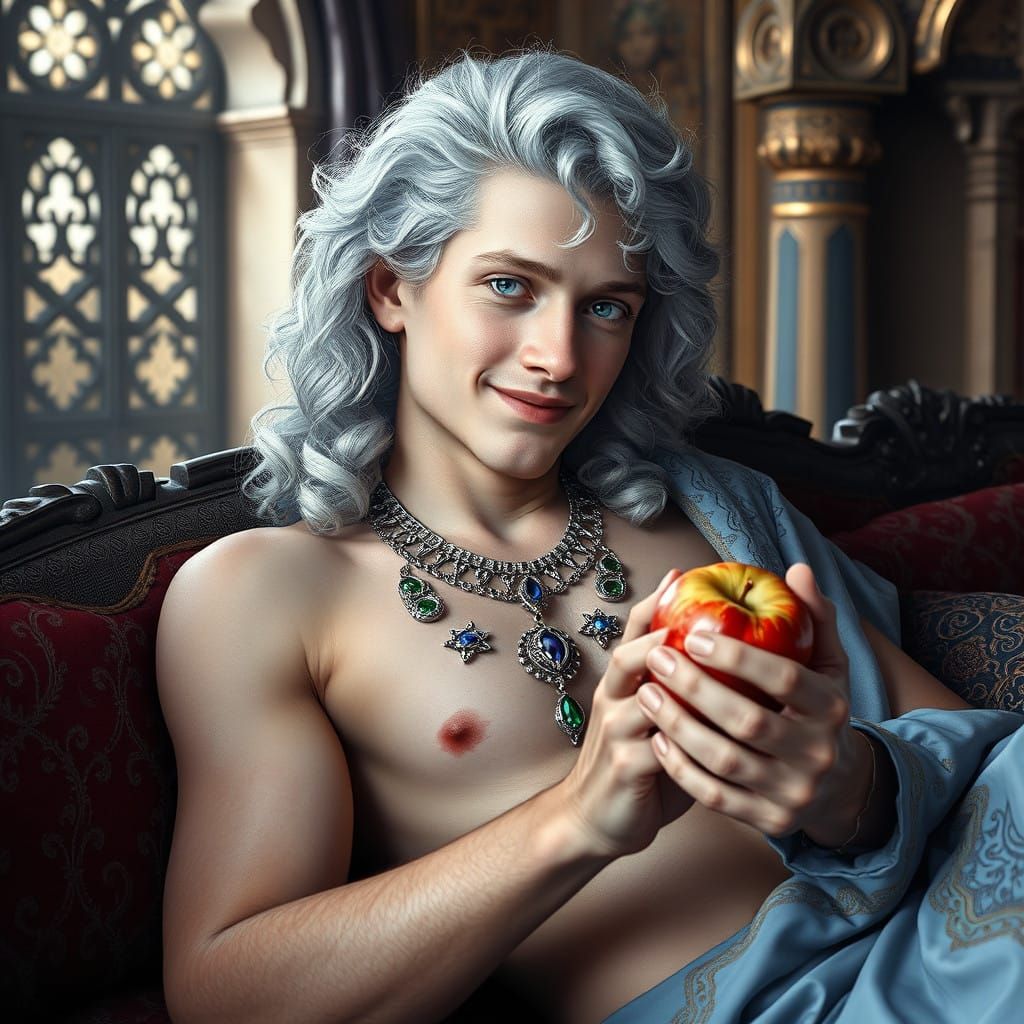 Ethereal Prince in Regal Opulence