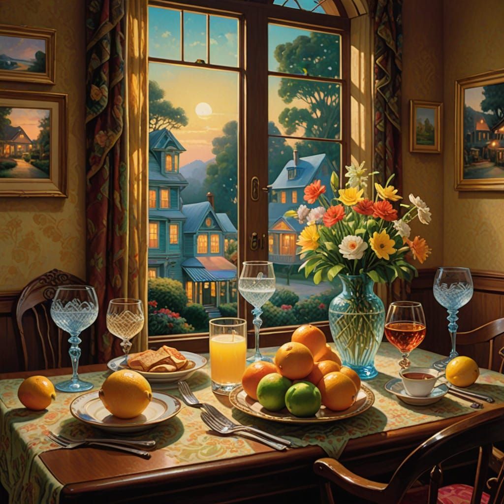 Exquisite Seasonal Bottleneck Glasses in Golden Light