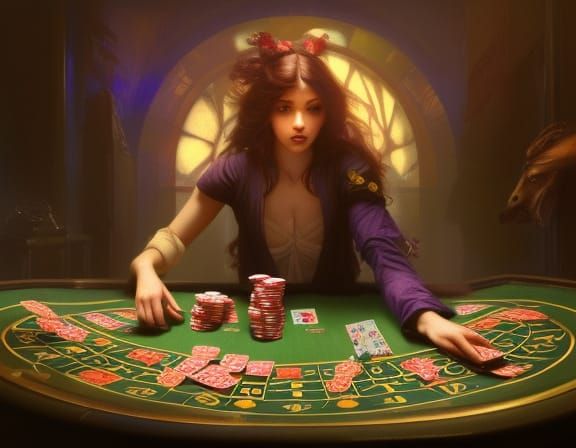 Dark Fantasy Gambling Art in Unreal Engine
