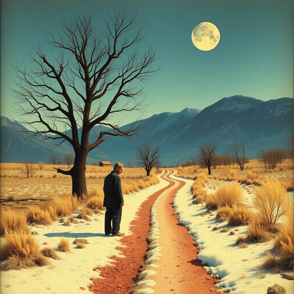 Surreal Business Card Design for a Non-Place