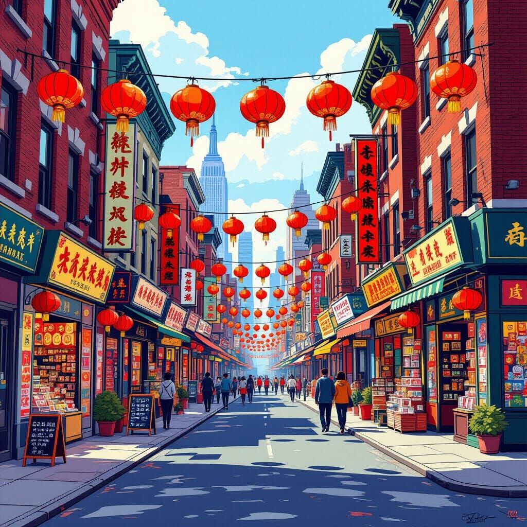 Chinatown's Vibrant Streets: An Asian-American Aesthetic