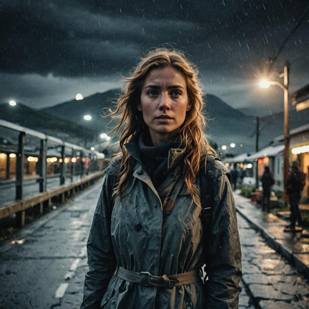 Epic Mountain Sunset in Cinematic Style