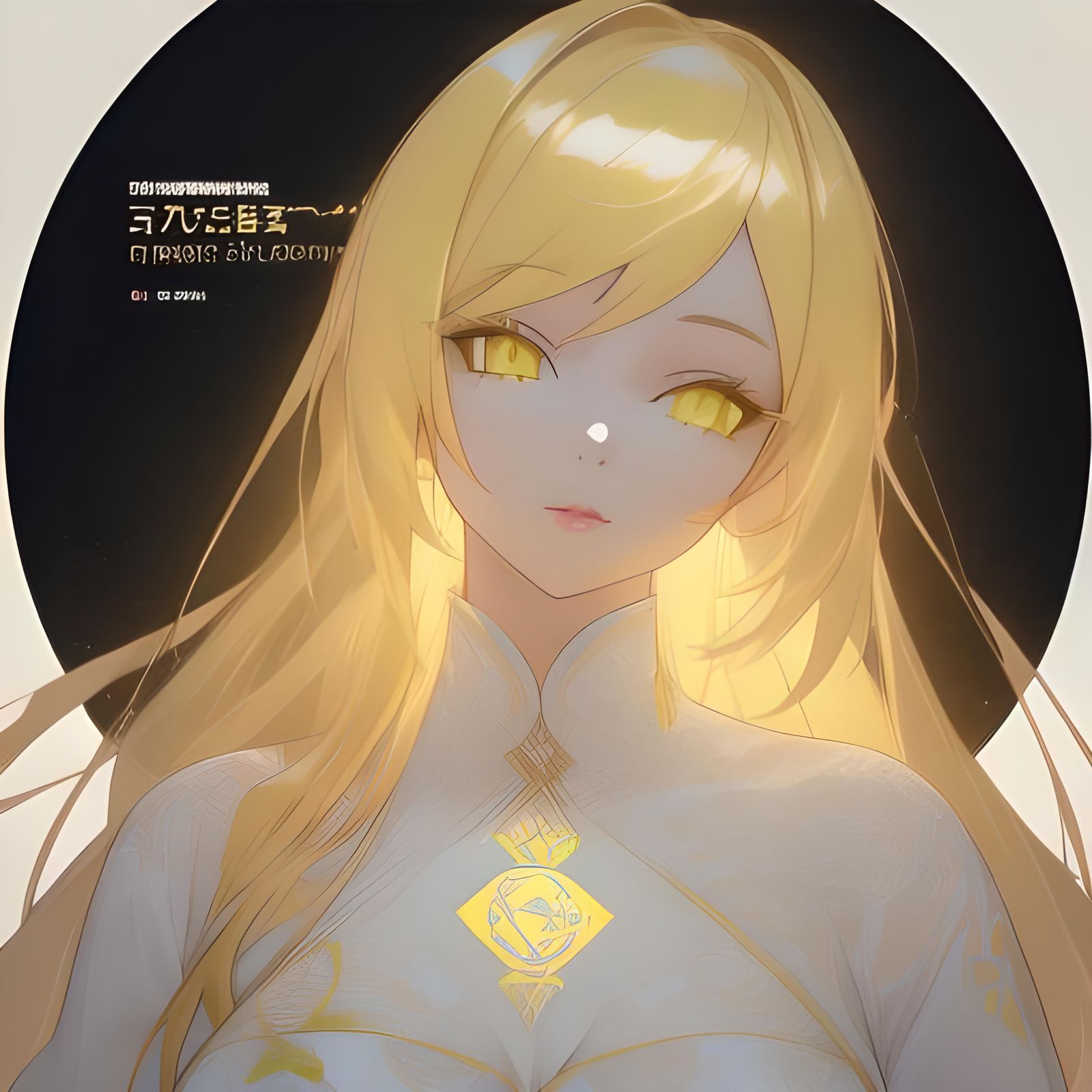 Blonde Mage with Runic Tattoos, 3D Anime Art