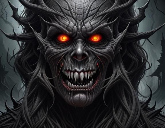 Ominous Darkness: A Sinisterly Detailed Render