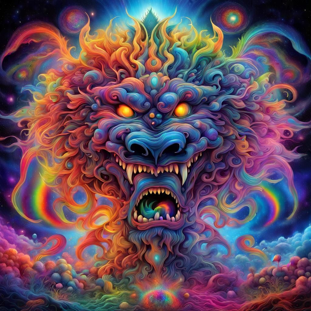 Breathing Universe: A Psychedelic Cosmic Dance