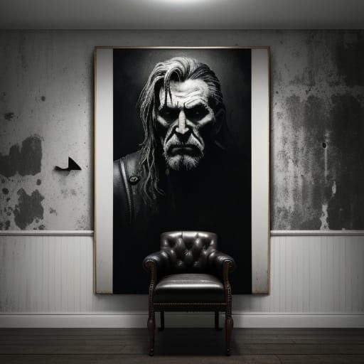 Sinister Stain Spreads in Film Noir Photo