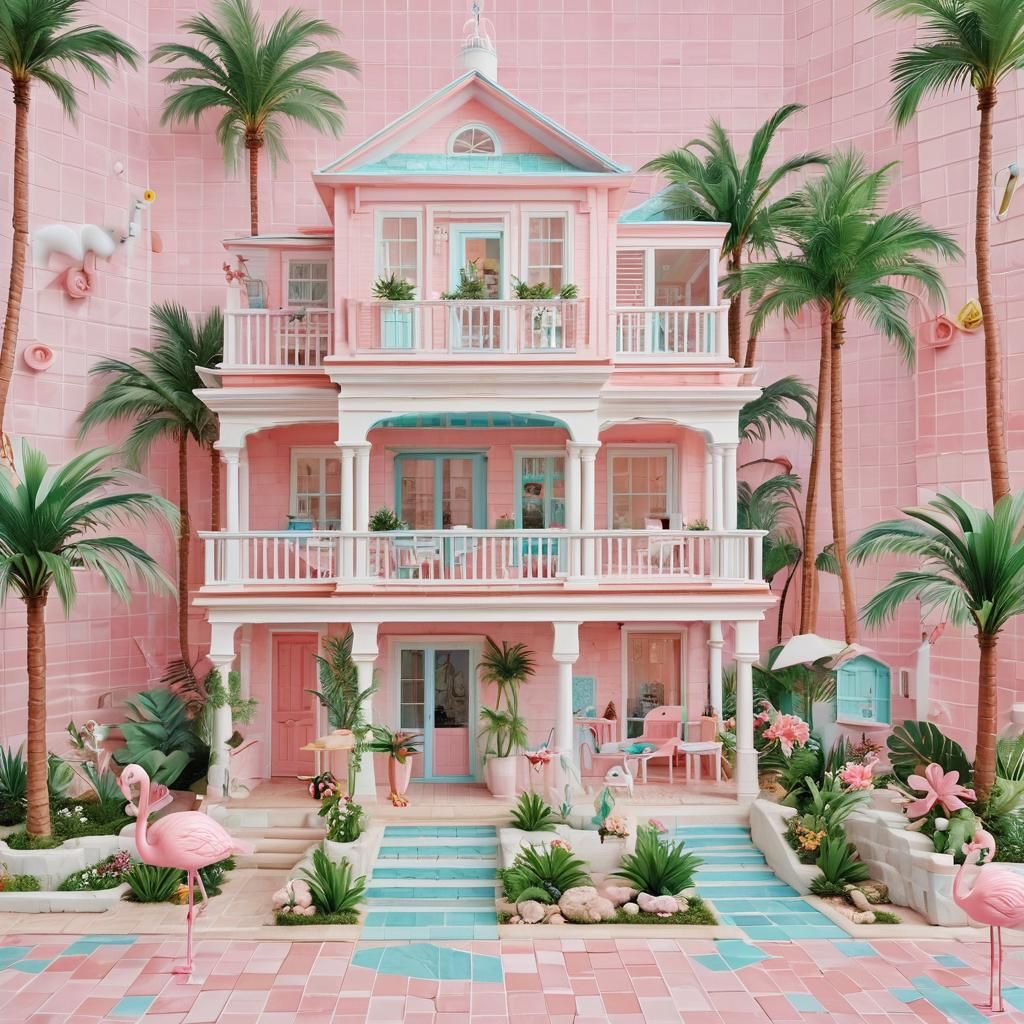 Beachfront Barbie Dreamhouse in Pastel Colors
