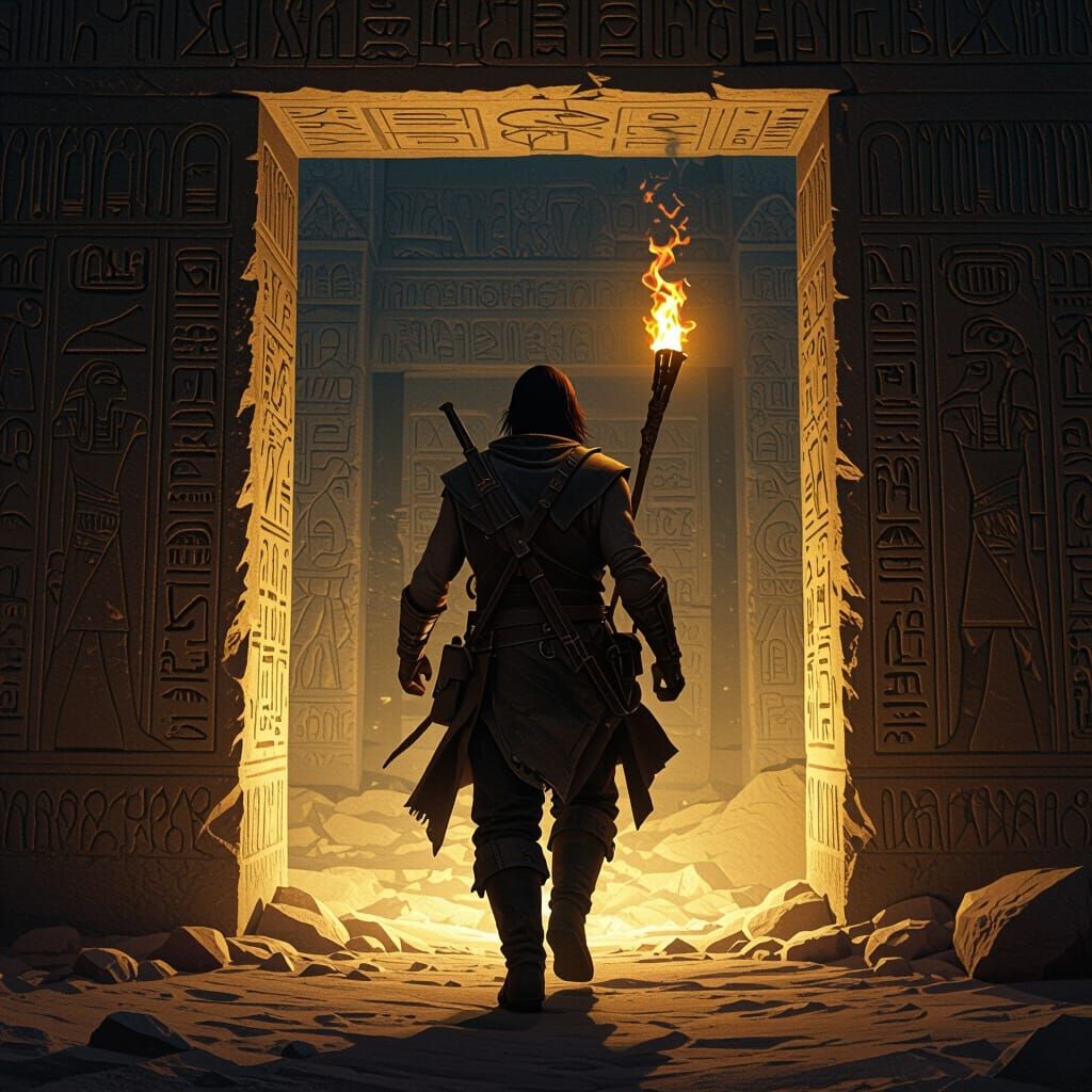 Archaeologist Discovers Mystical Portal in Ancient Chamber