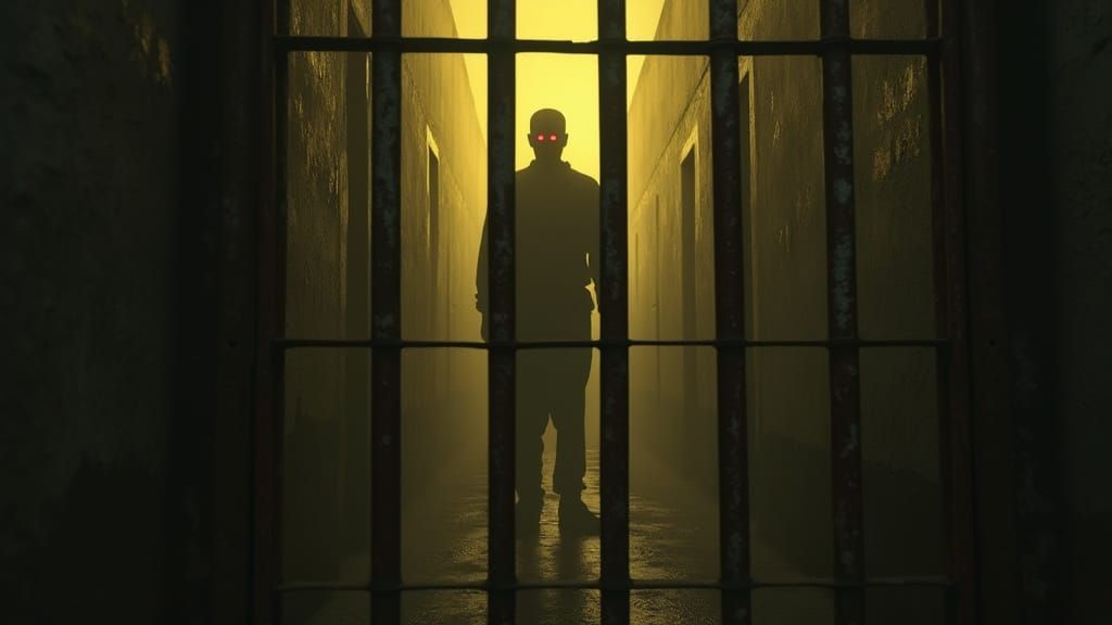 Ghostly Figure in Tihar Jail Corridor