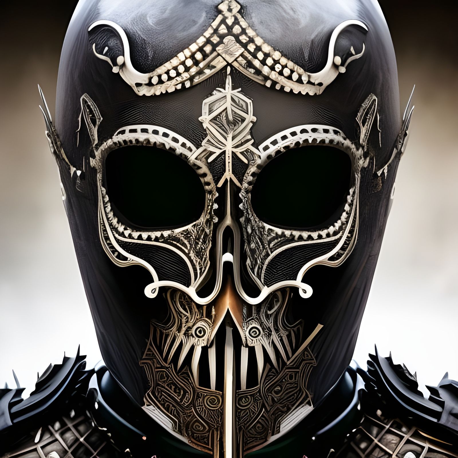 Death Knight Portrait in the Style of Vasnetsov