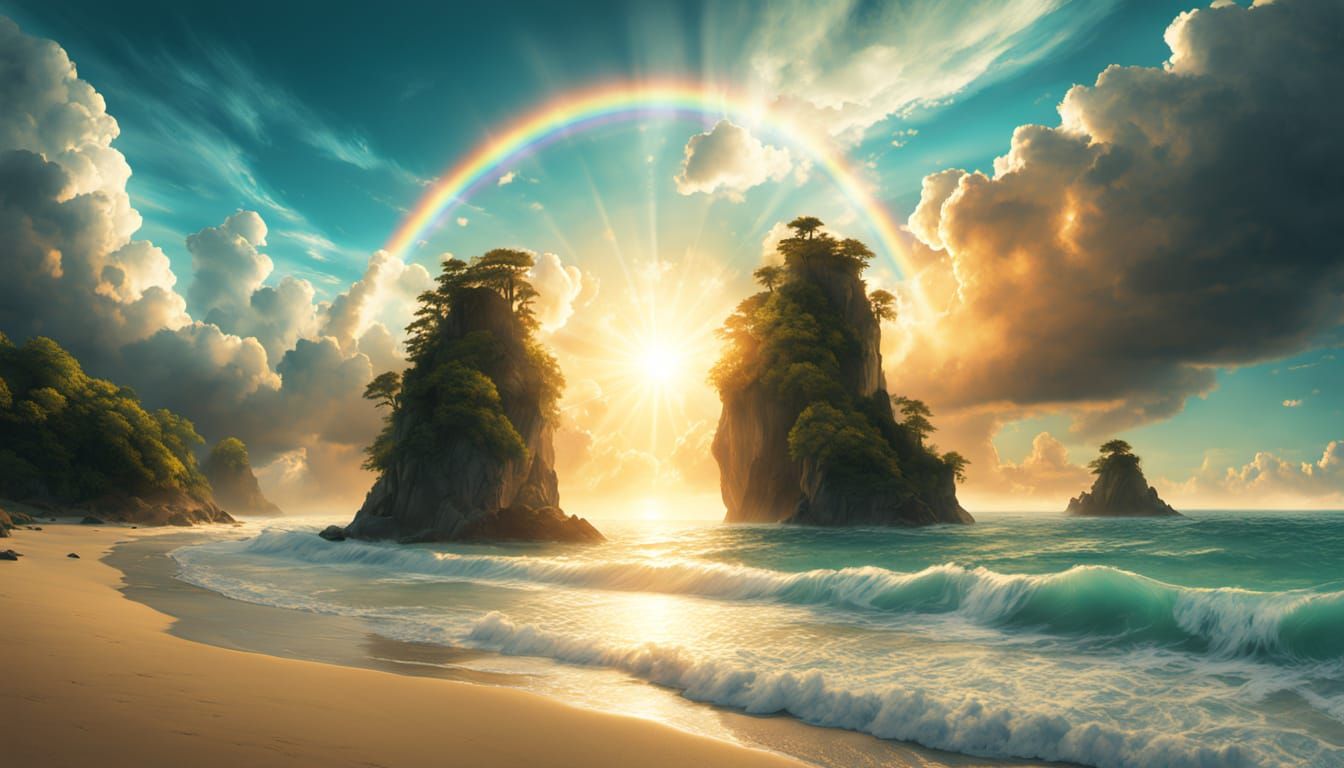 Dimensions Open: Heart in Sky Over Golden Cave