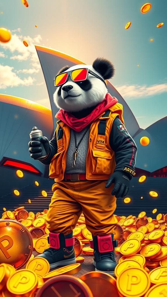 Panda Engineer's Graffiti Art at Sydney Opera House