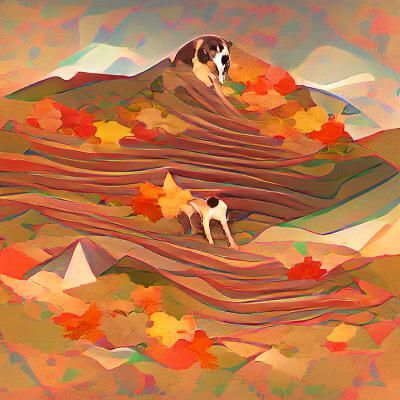 Autumn Dog's Mountain Adventure