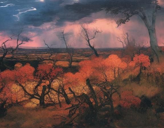 Moorland Storm Approaching: An Atmospheric Landscape