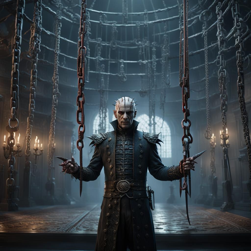 Epic Hellraiser Points in Photorealistic Render