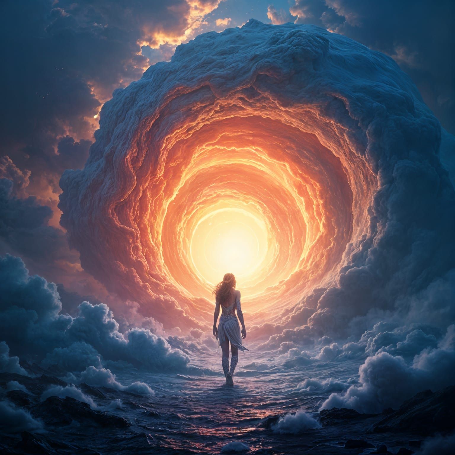 Love Emerges from Infinity: Detailed Matte Painting