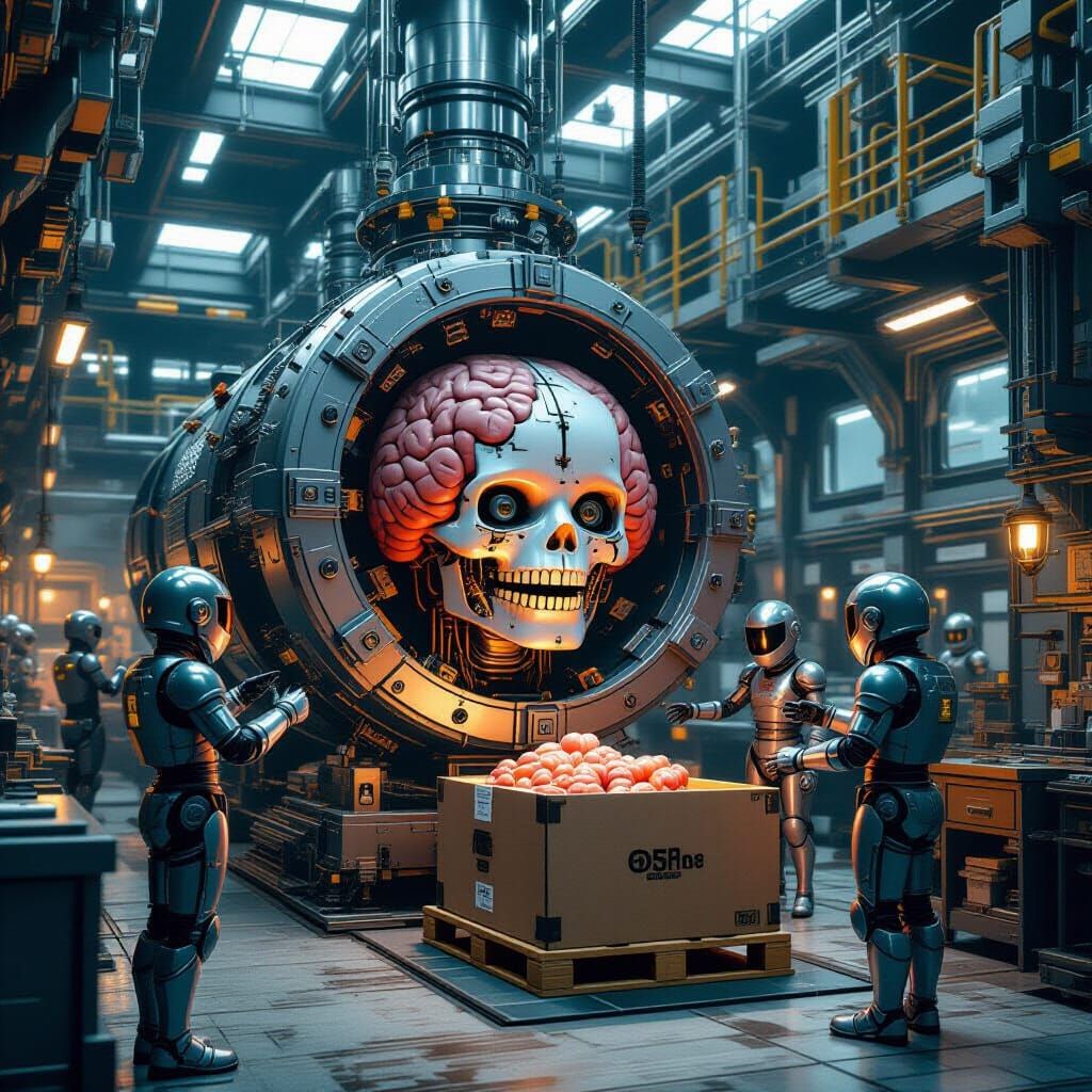 Fantastical Human Factory: Robots and Knight Hands