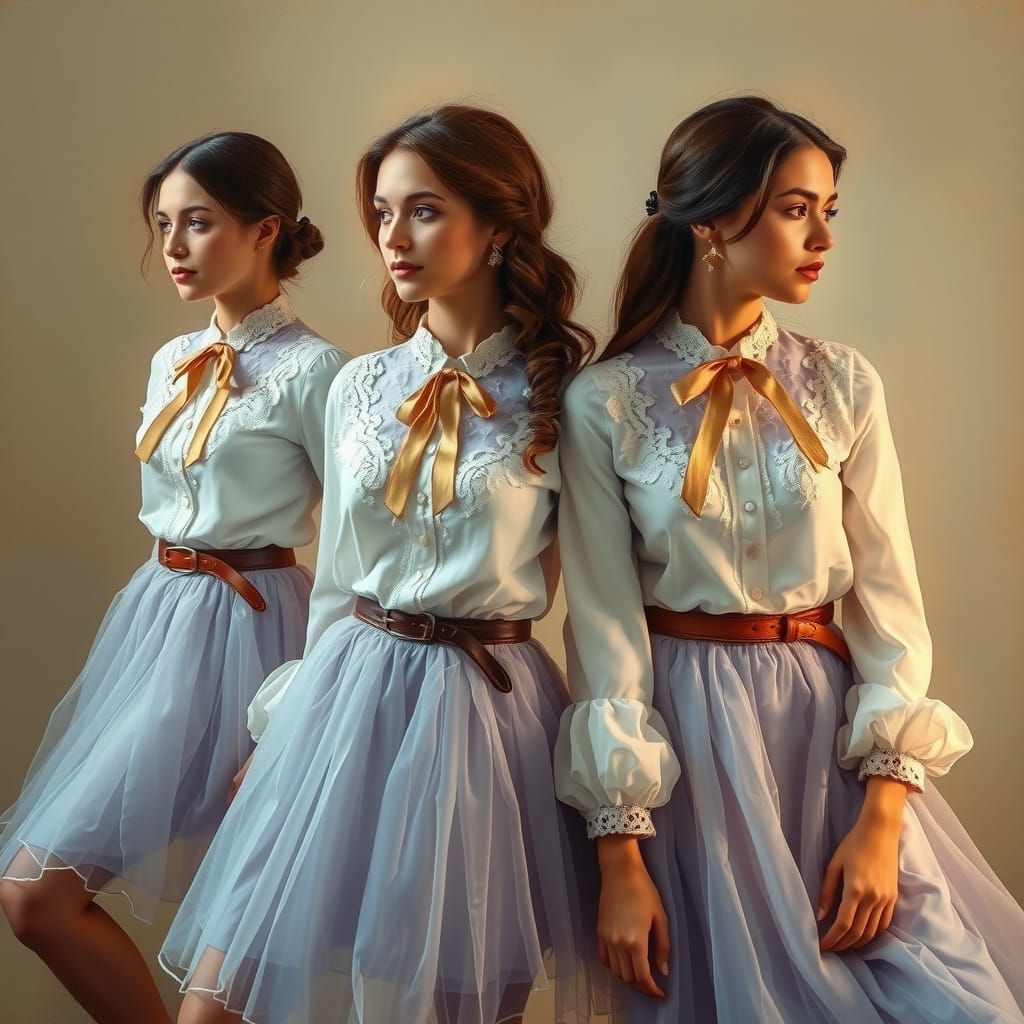 Ethereal Women in Impressionist-Inspired Gowns