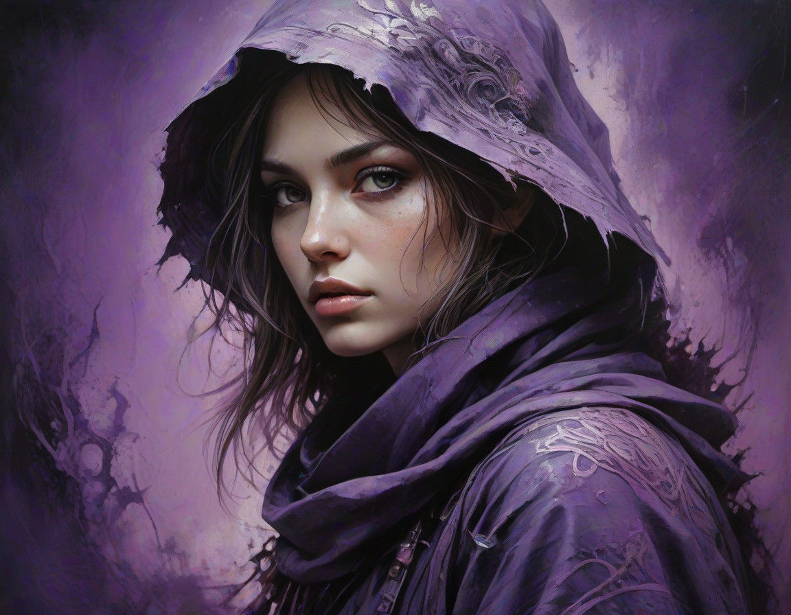 Enchanted Assassin Lost in Violet Mystique
