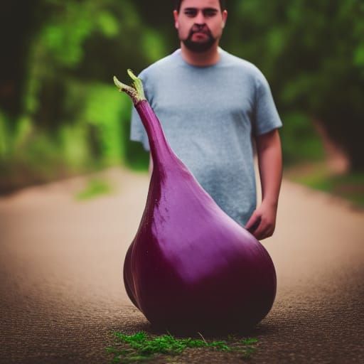 Professional Portrait of Person with Aubergine