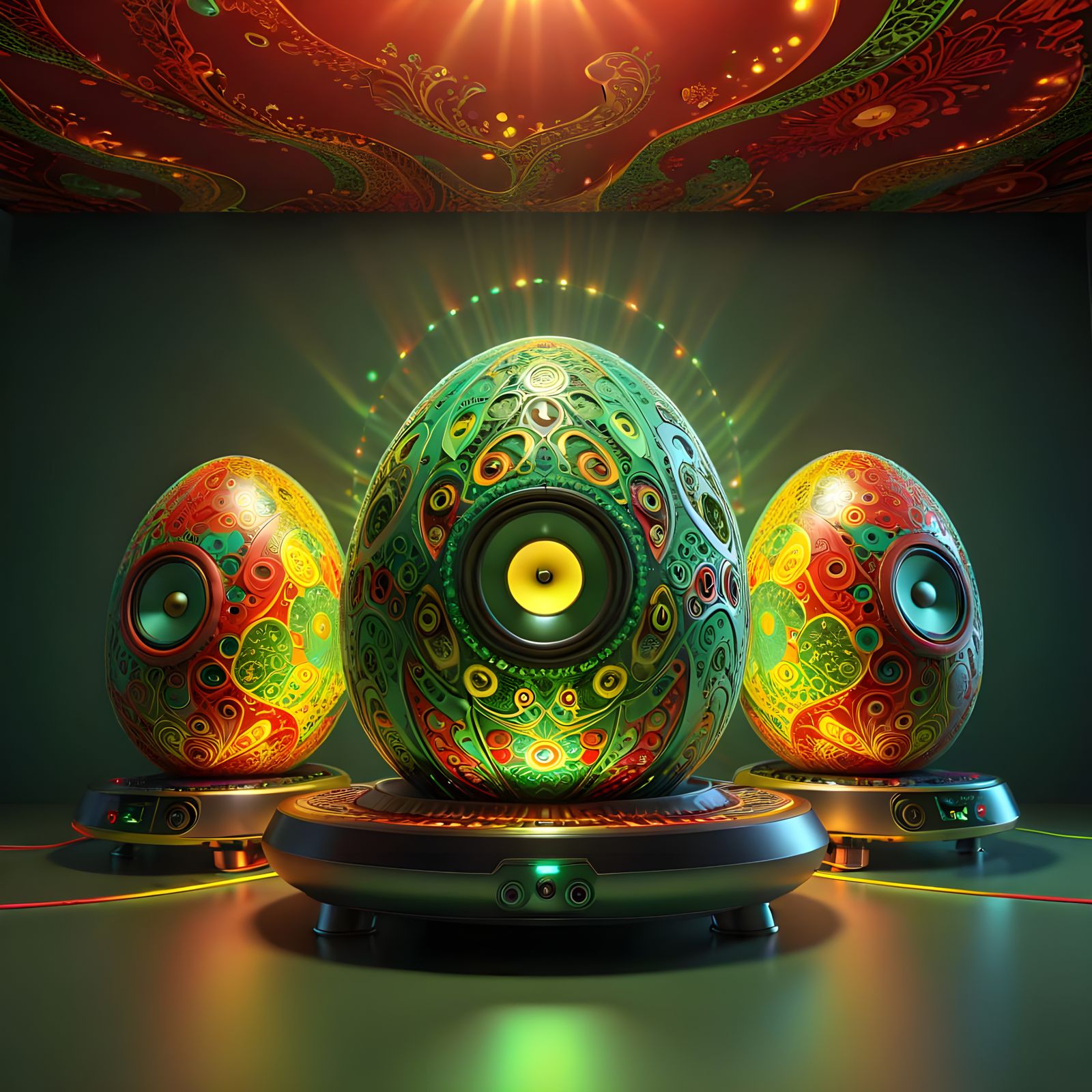 Easter Egg DJs Spin in Vibrant Spotlight