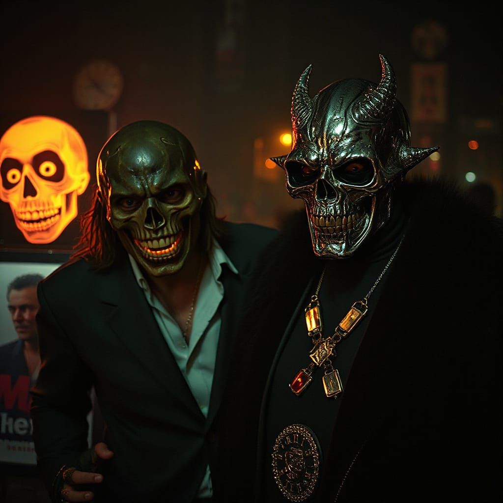 Scary Disco Funk Night in Gritty Vintage Style