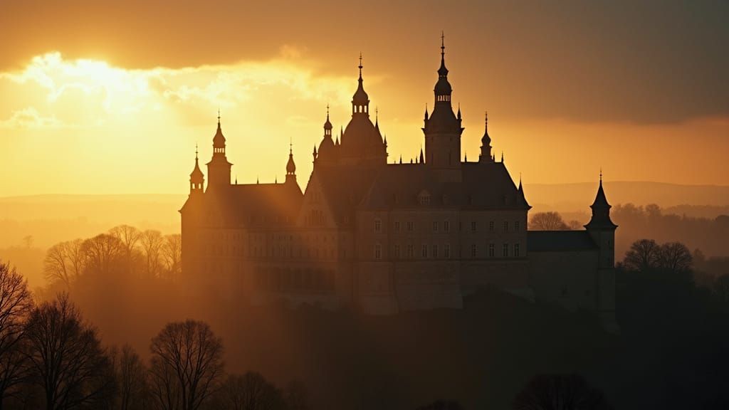 Majestic Wawel Castle Exterior in Cinematic Lighting