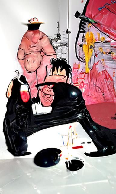 Grotesque Dark Art in Ralph Steadman Style