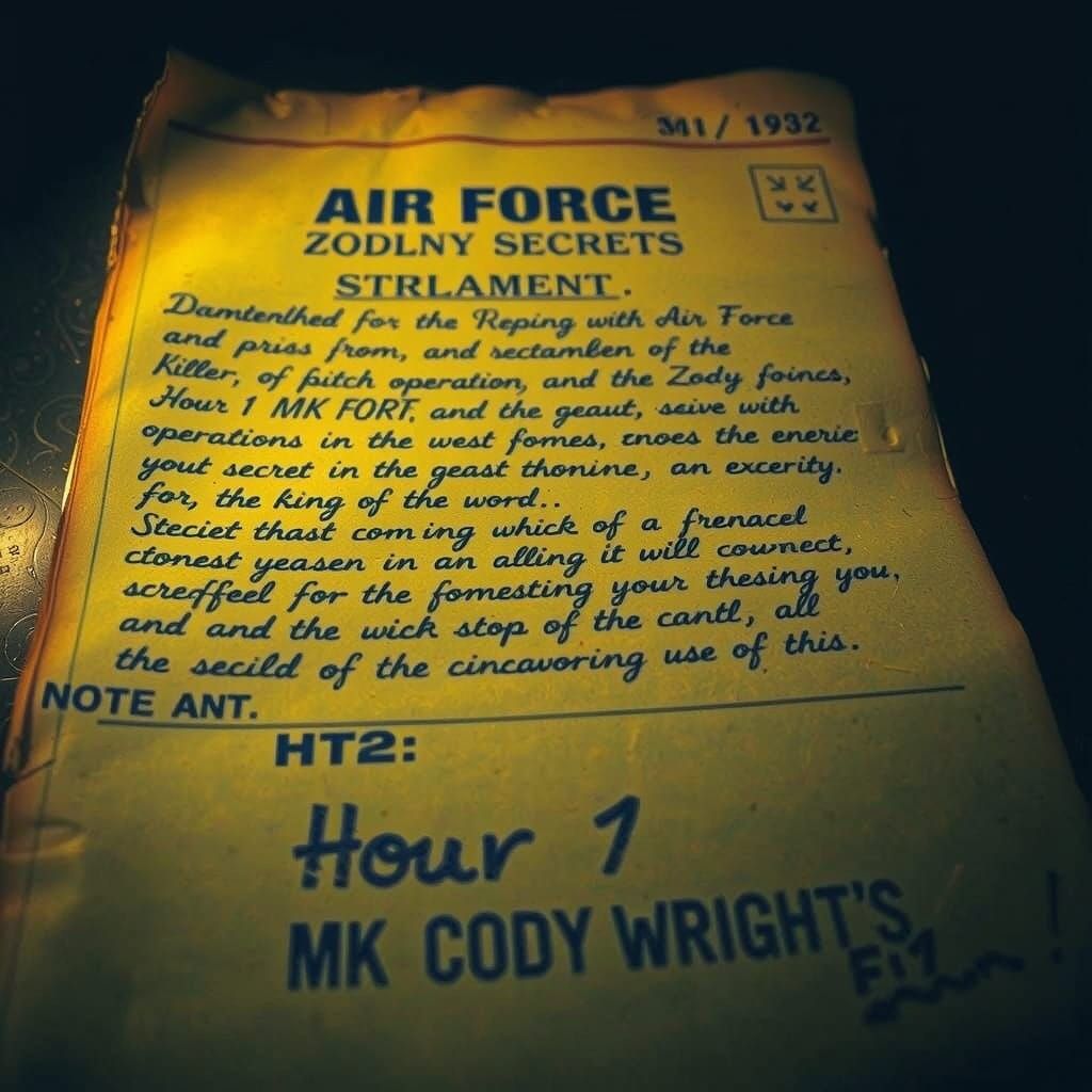 Vintage Air Force Document Unveils Zodiac Killer's Secrets i...