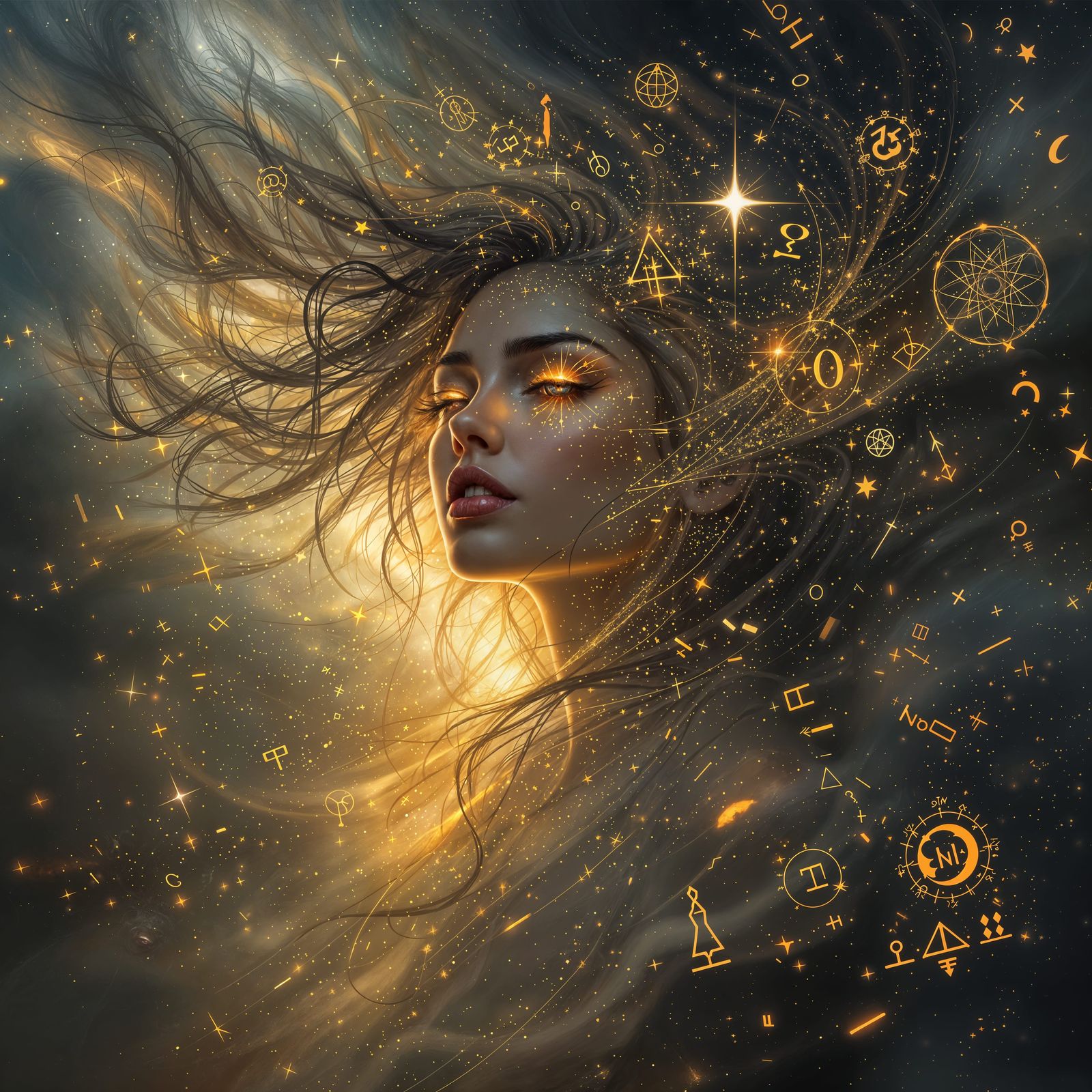 Mystical Alchemist in Digital Dreamscapes