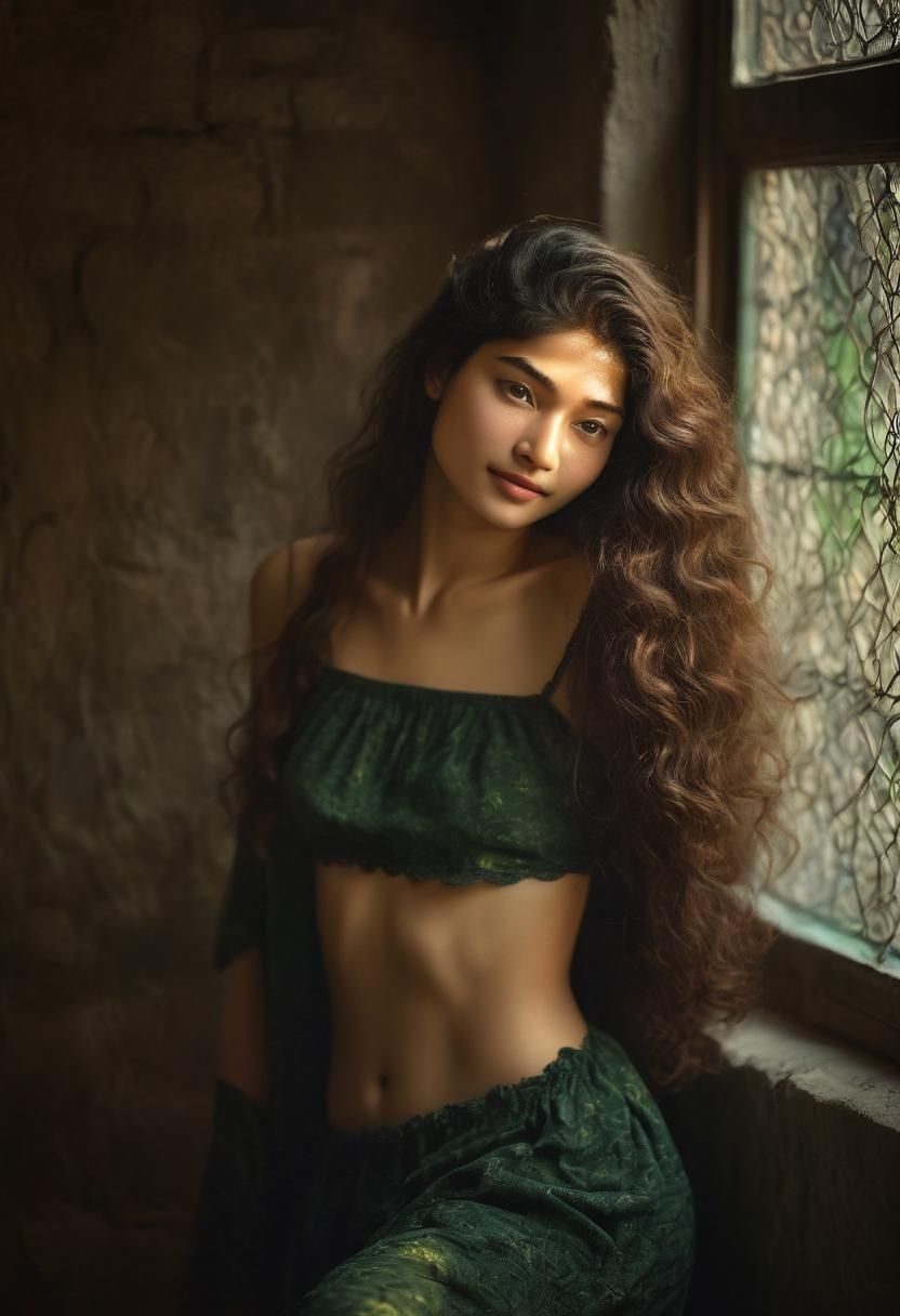 Serene Portrait in Soft Focus Photography