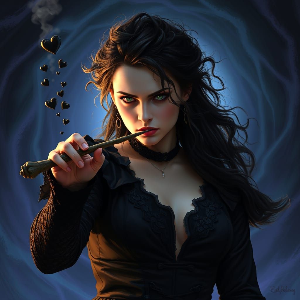 Denigrare Cor - to blacken the heart. If Bellatrix can't have them, no one can.