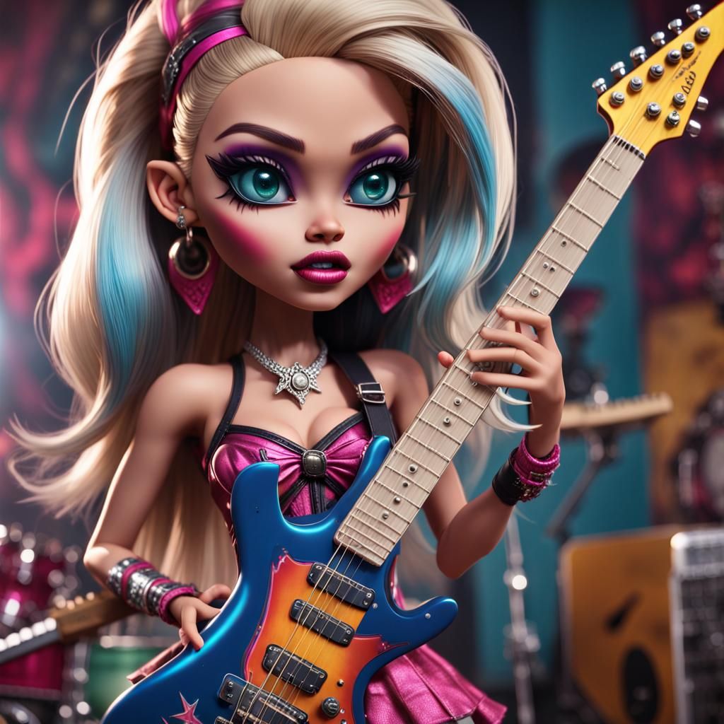Supergirl Rocks as Monster High Bratz Doll