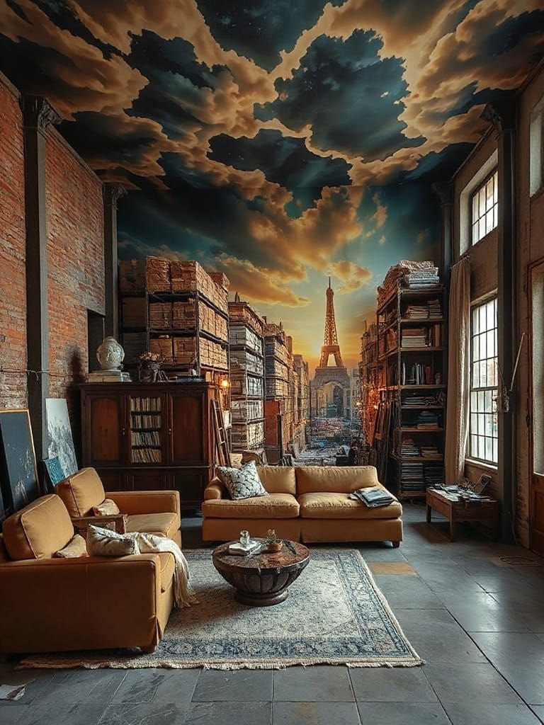 The Series of Lurches Between One Dramatic Pause and the Next with Vanishing Point Trompe L'oeils on Every Available Sur...