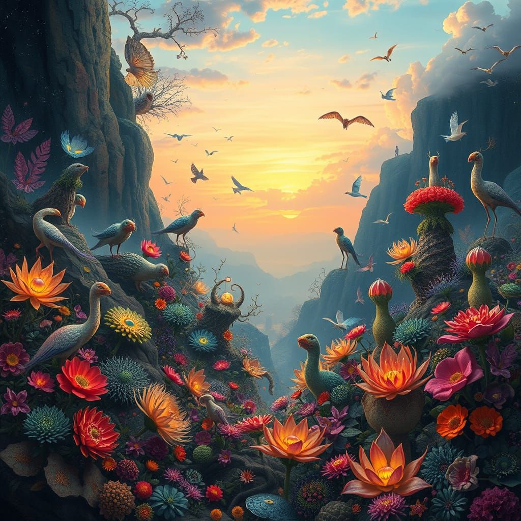 Ethereal Dreamscapes of Cosmic Collage