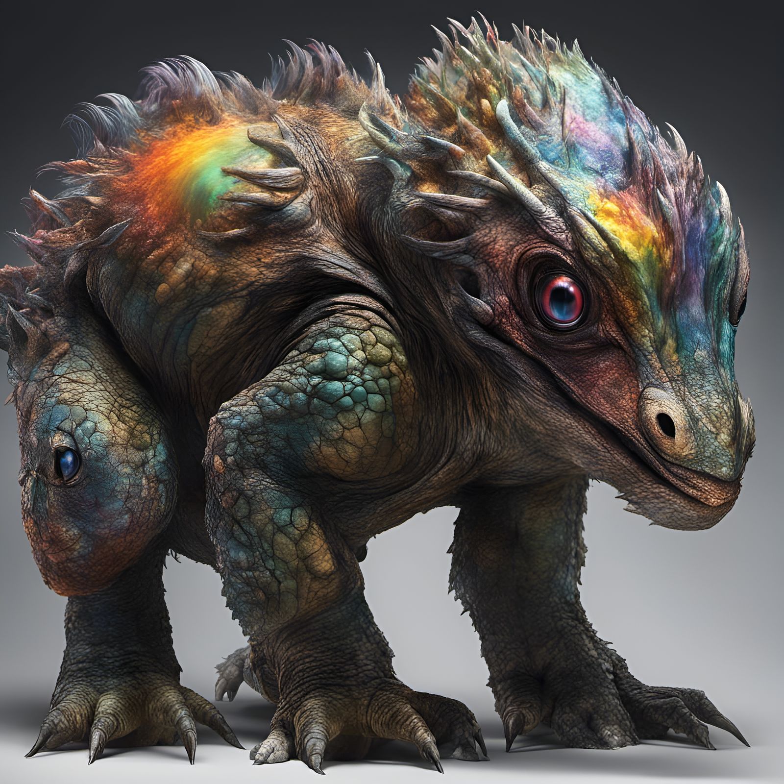 Exotic Creatures in Bizarre 3D Render