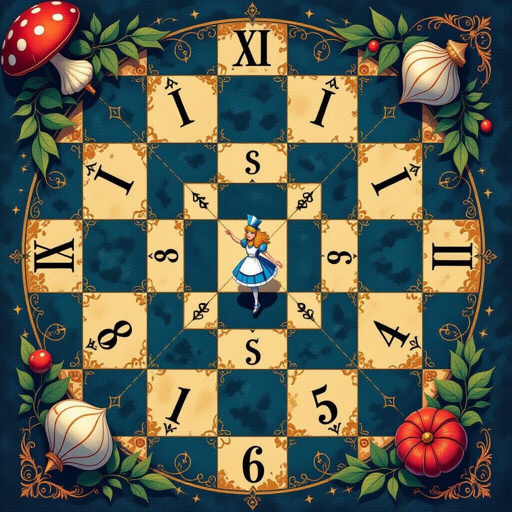 Alice in Wonderland Board Game Concept Art