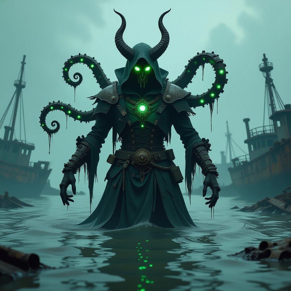 Clockwork Satan Rises: Steampunk Bioluminescence