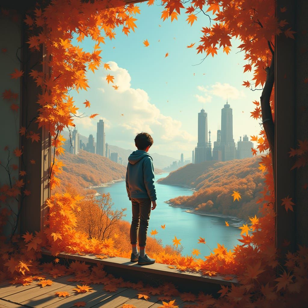 Dystopian Future: Virtual Friend at the Window