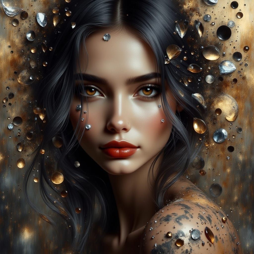 Mysterious Beauty Portrait in Speedpaint Style